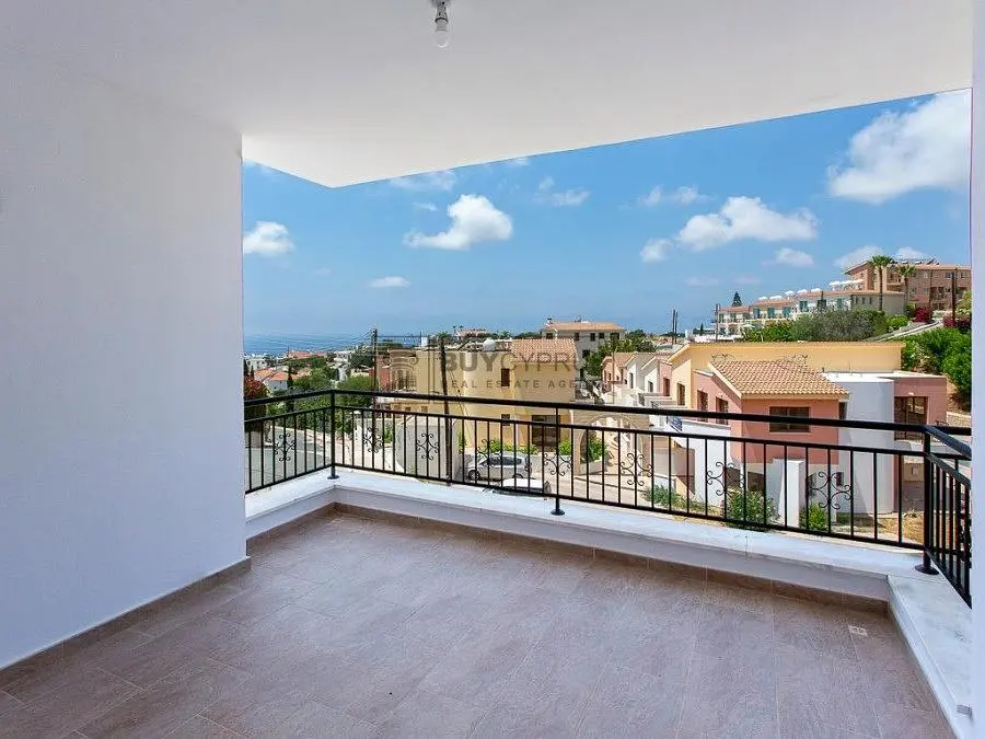 Balcon; vue, carrelage