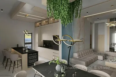 Salón; vista, estilo moderno, luz natural