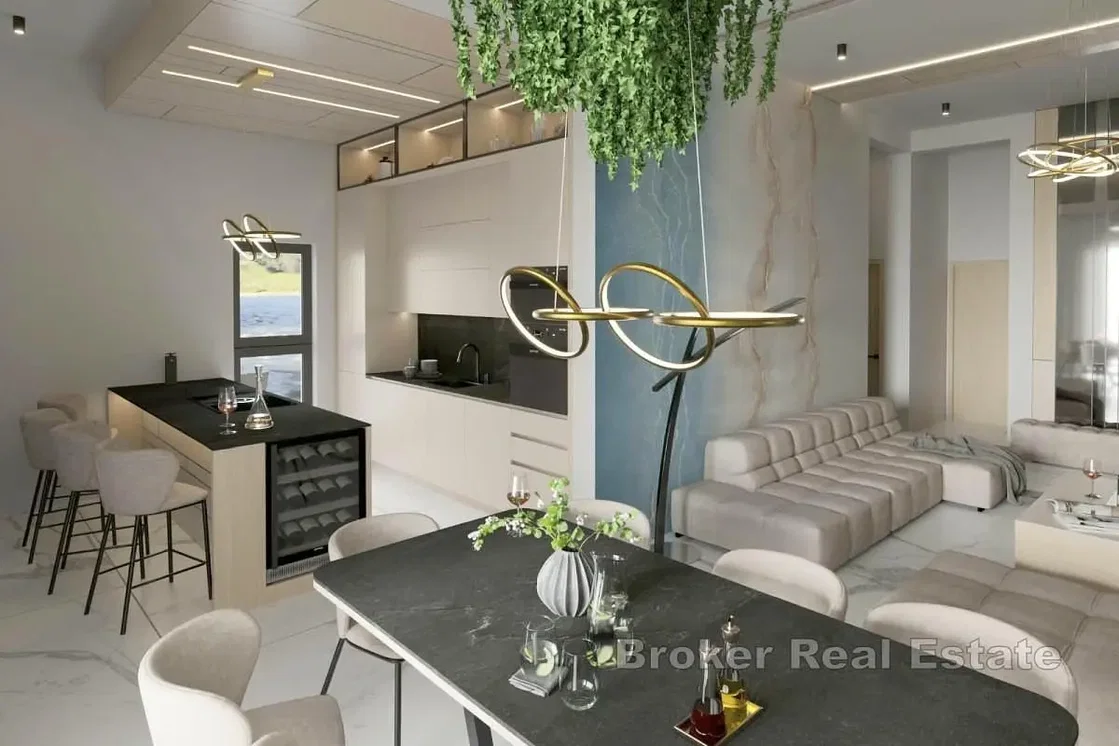 Wohnzimmer; blick, moderner stil, tageslicht