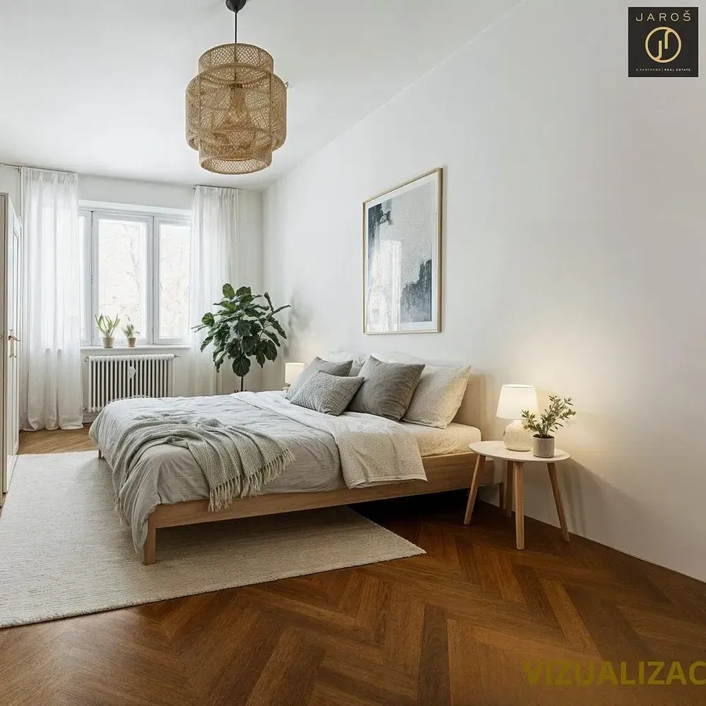 Schlafzimmer; tageslicht, moderner stil, holzboden