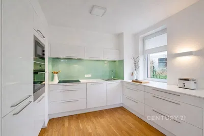 Küche; küchengeräte, blick, tageslicht, moderner stil