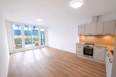 Keuken; uitzicht, keukenapparatuur, natuurlijk licht, moderne stijl, gerenoveerd