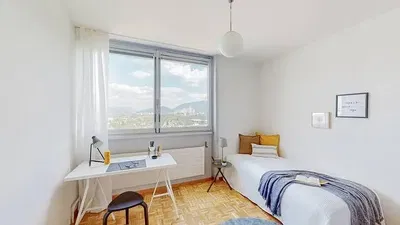 Slaapkamer; uitzicht, natuurlijk licht, moderne stijl