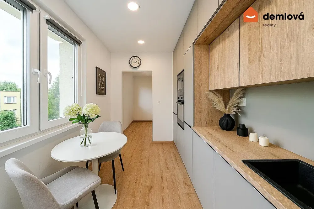 Kitchen; view, modern style, kitchen appliances, natural light