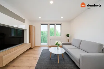 Living room; view, natural light, modern style, wood floor