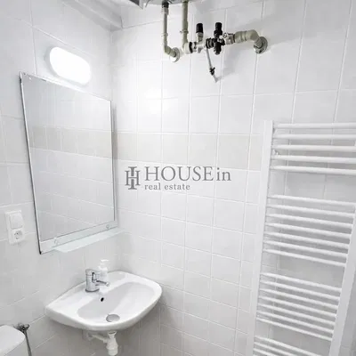 Bathroom; tile floor, renovated, natural light, modern style