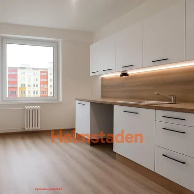 Cuisine; vue, électroménager, lumière naturelle, style moderne