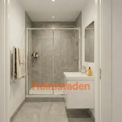 Badezimmer; fliesenboden, tageslicht, renoviert