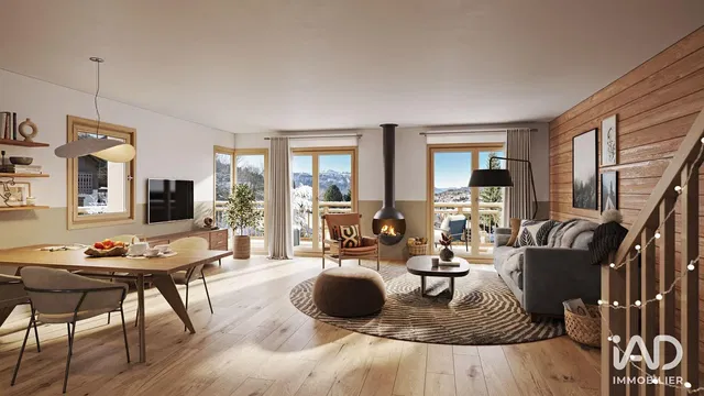 Wohnzimmer; blick, kamin, holzboden, tageslicht, moderner stil