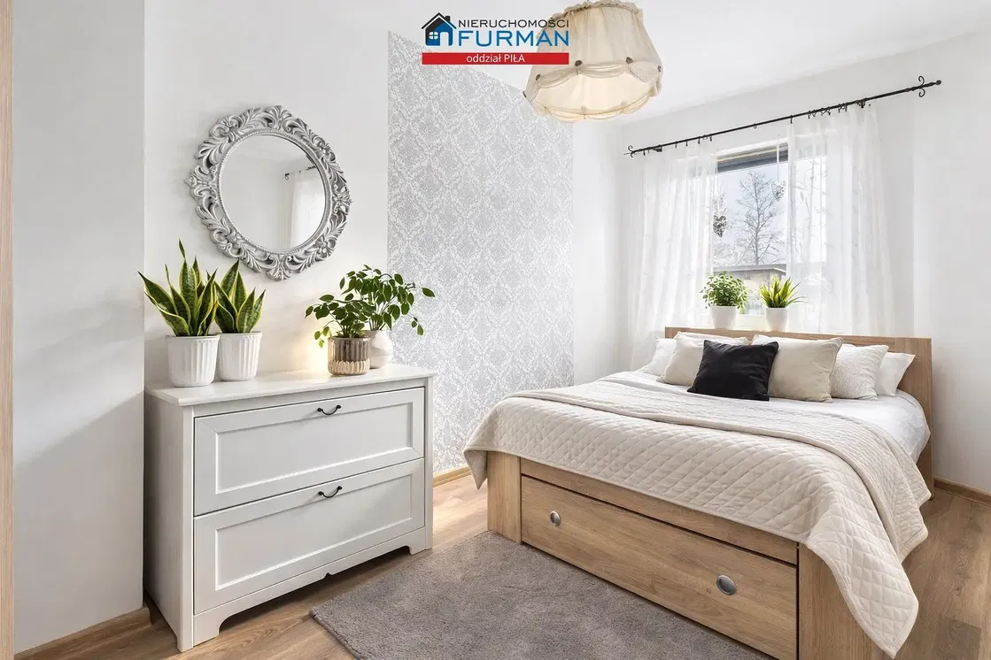 Ložnice; přirozené světlo, moderní styl