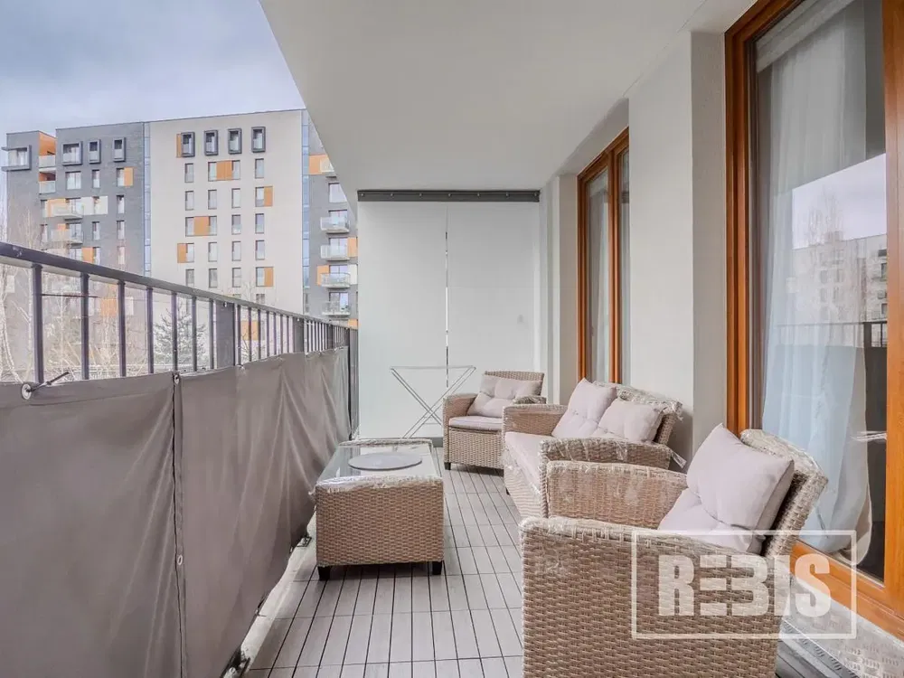 Balkon; blick, fliesenboden