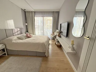 Chambre; lumière naturelle, style moderne