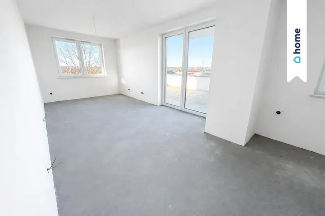 Living room; view, natural light, needs renovation