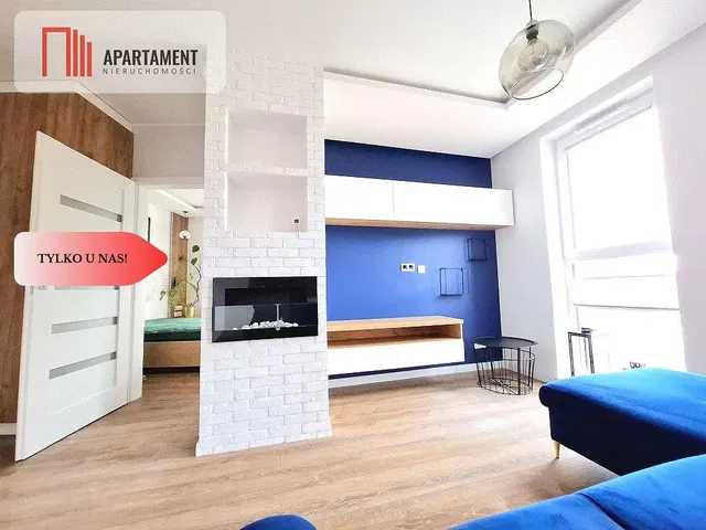 Dnevna soba; kamin, prirodno svjetlo