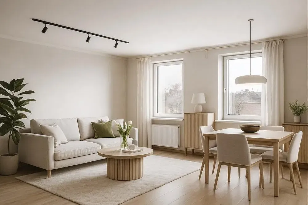 Wohnzimmer; tageslicht, moderner stil