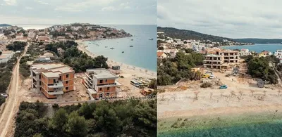 Casa y alrededores; vista