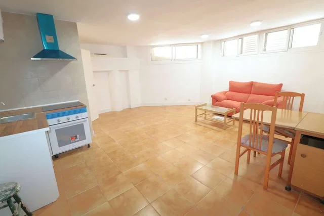 Living room; tile floor, natural light