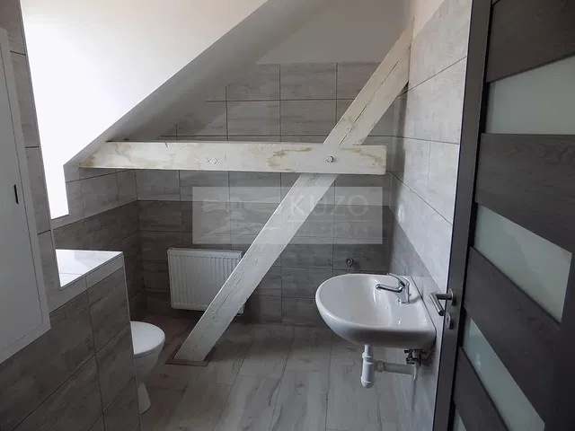 Τουαλέτα; πλακάκια, ανακαινισμένο, φυσικό φως