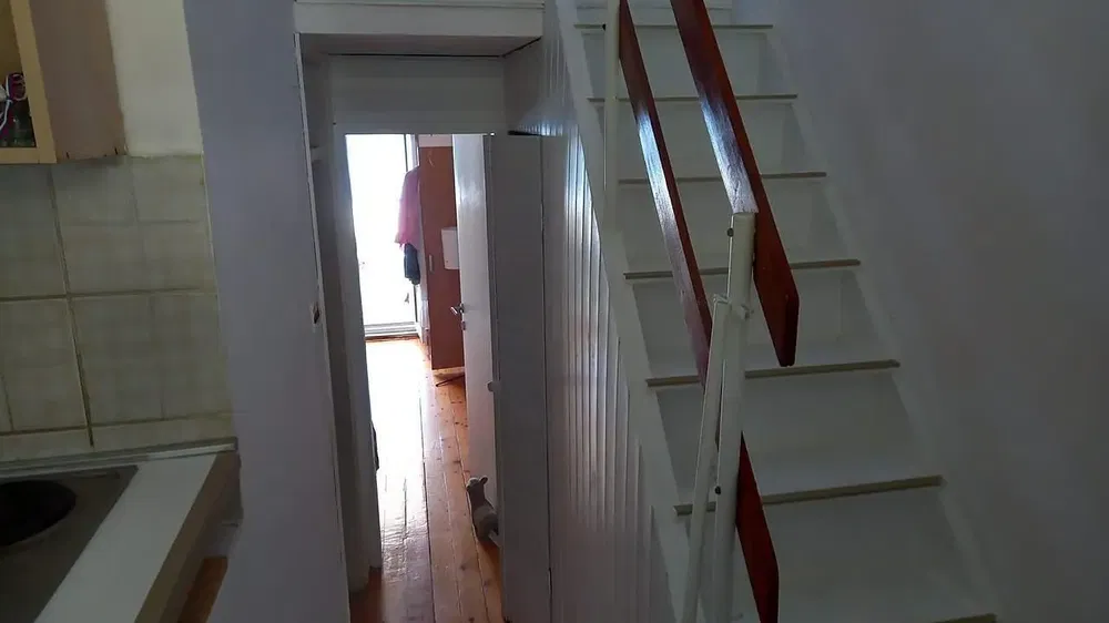 Κουζίνα; ξύλινο πάτωμα, φυσικό φως