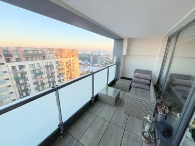 Balcony; view, tile floor
