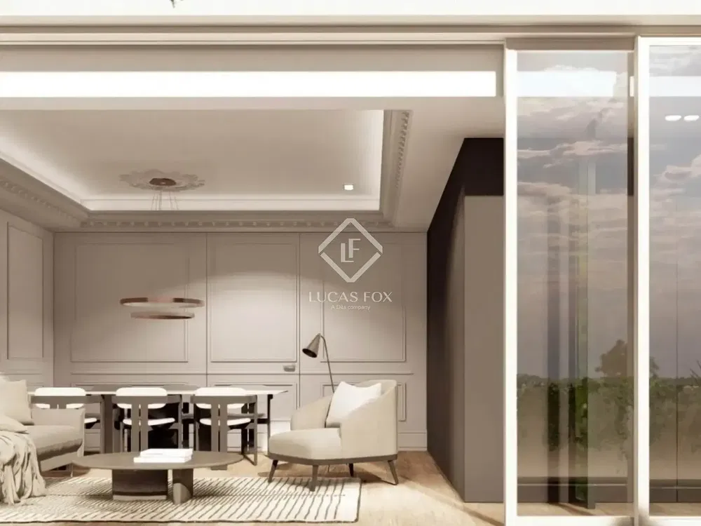 Wohnzimmer; blick, moderner stil, tageslicht