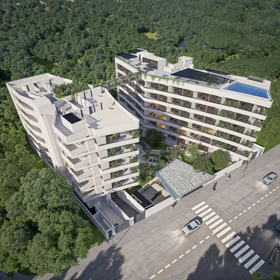 Maison et environs; vue