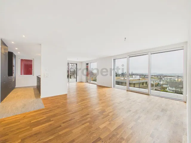 Salón; vista, suelo de madera, luz natural