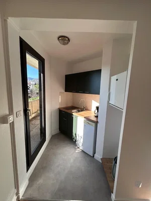 Küche; blick, küchengeräte, tageslicht
