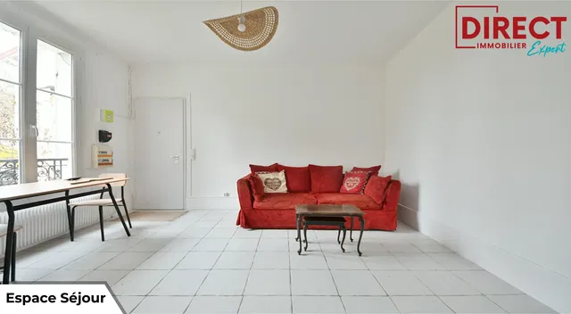 Living room; tile floor, natural light