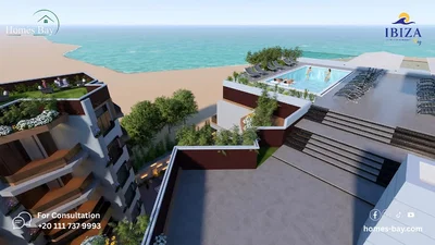 Casa y alrededores; vista