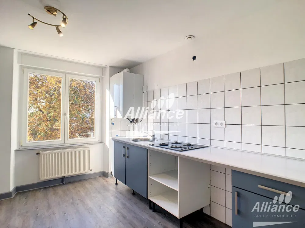 Kitchen; view, tile floor, renovated, natural light