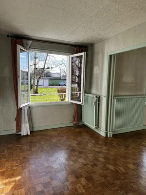 Living room; view, wood floor, natural light