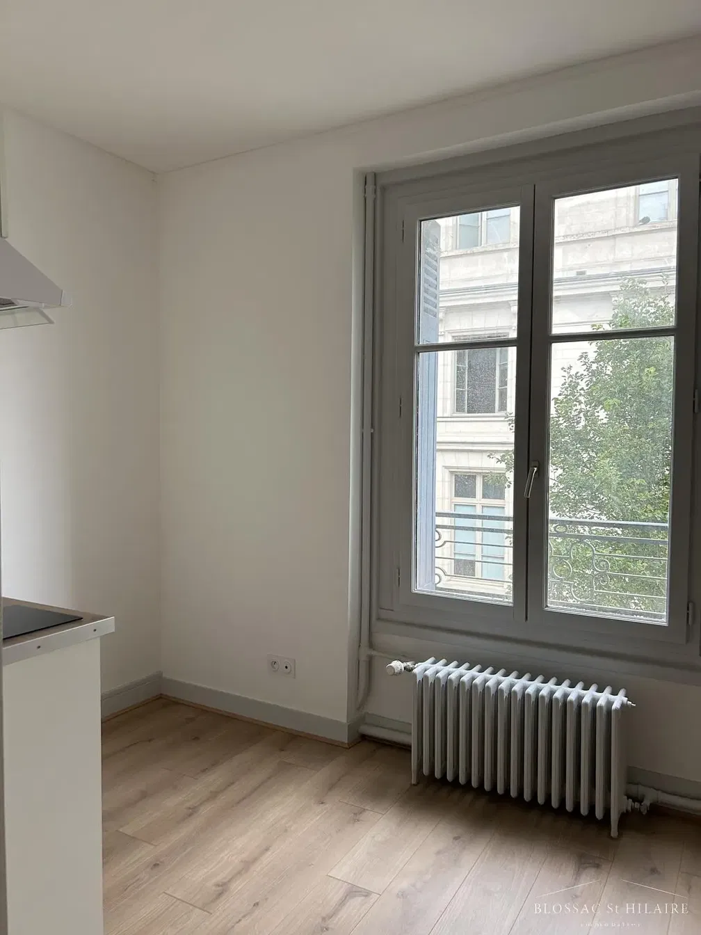 Küche; blick, holzboden, tageslicht