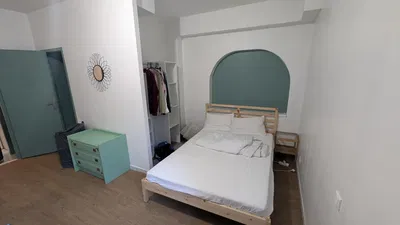 Schlafzimmer; tageslicht, moderner stil