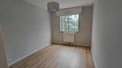 Bedroom; natural light, wood floor, renovated