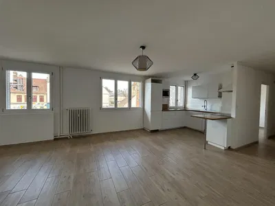 Küche; blick, tageslicht, moderner stil, fliesenboden