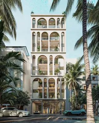 Maison et environs; vue