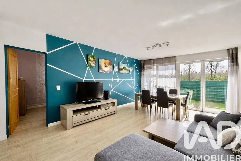 Woonkamer; uitzicht, natuurlijk licht, moderne stijl