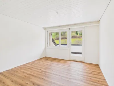 Wohnzimmer; blick, holzboden, tageslicht