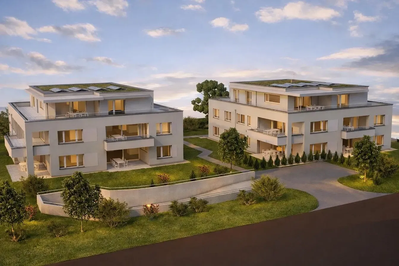 Maison et environs; vue