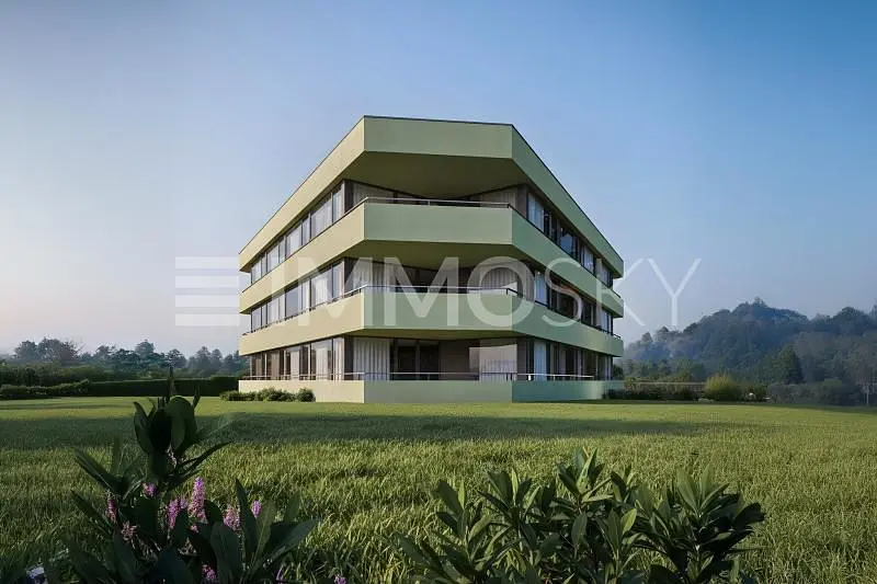 Casa e arredores; vista