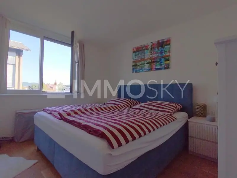 Chambre; vue, lumière naturelle, style moderne