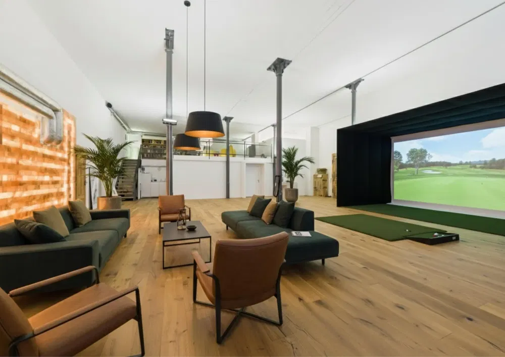 Wohnzimmer; blick, holzboden, tageslicht, moderner stil