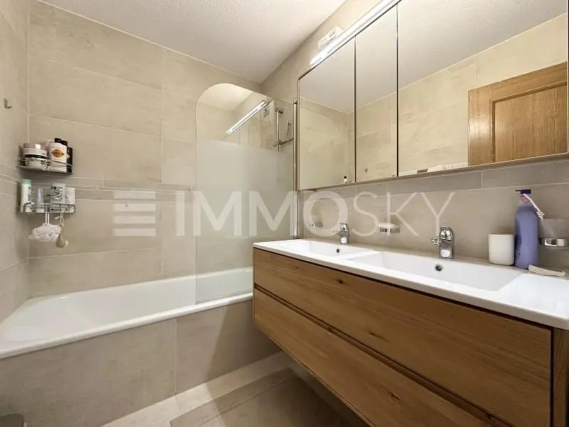 Koupelna; dlažba, po rekonstrukci, přirozené světlo, moderní styl