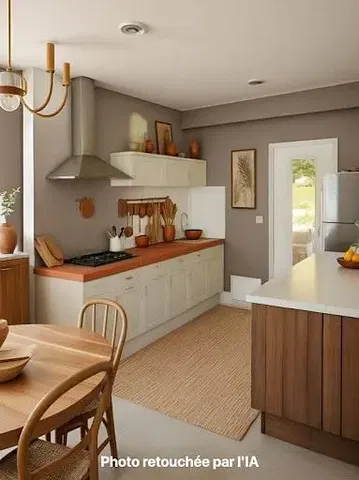 Cuisine; électroménager, lumière naturelle, style moderne