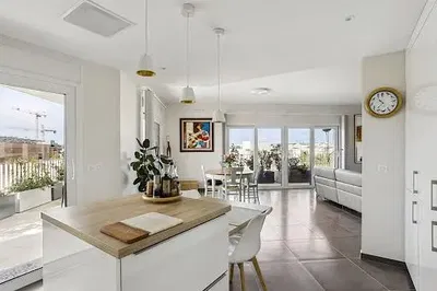 Kitchen; view, natural light, modern style