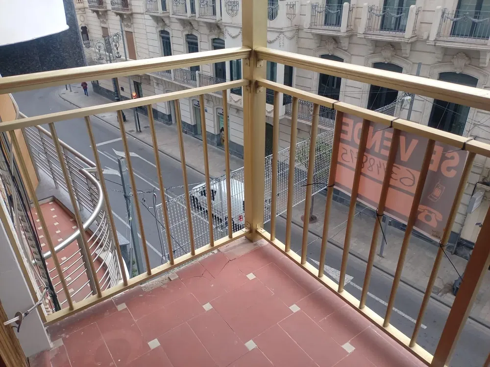 Balkon; blick, fliesenboden