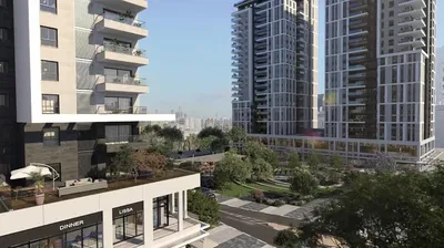 Casa y alrededores; vista