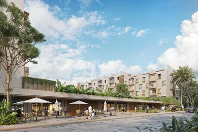 Maison et environs; vue