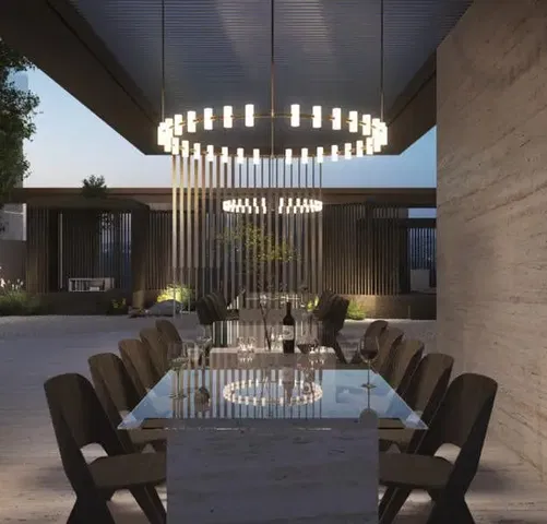 Dining room; natural light